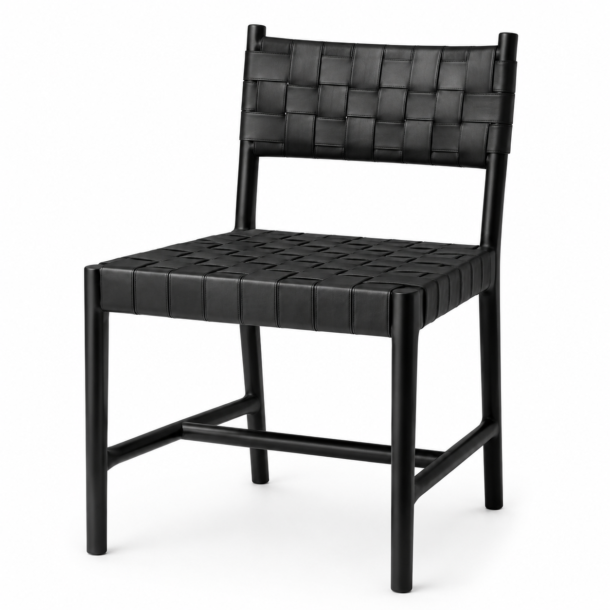 Tiberio Leather Dining Chair | Armless