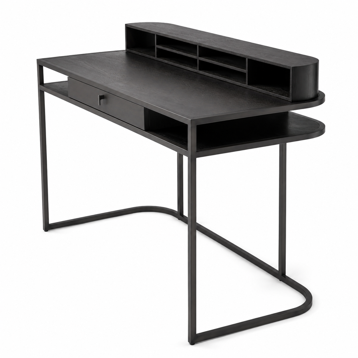 Highland Desk | Charcoal Oak