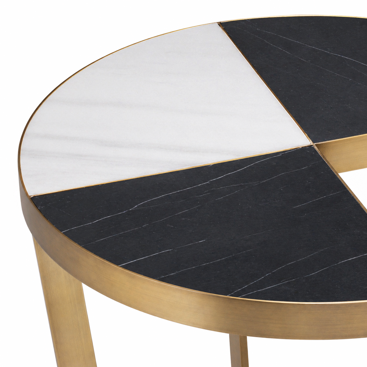 Turino Side Table | Black Marble