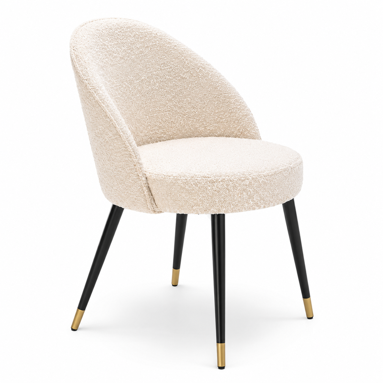 Cooper Dining Chair Pair | Bouclé cream