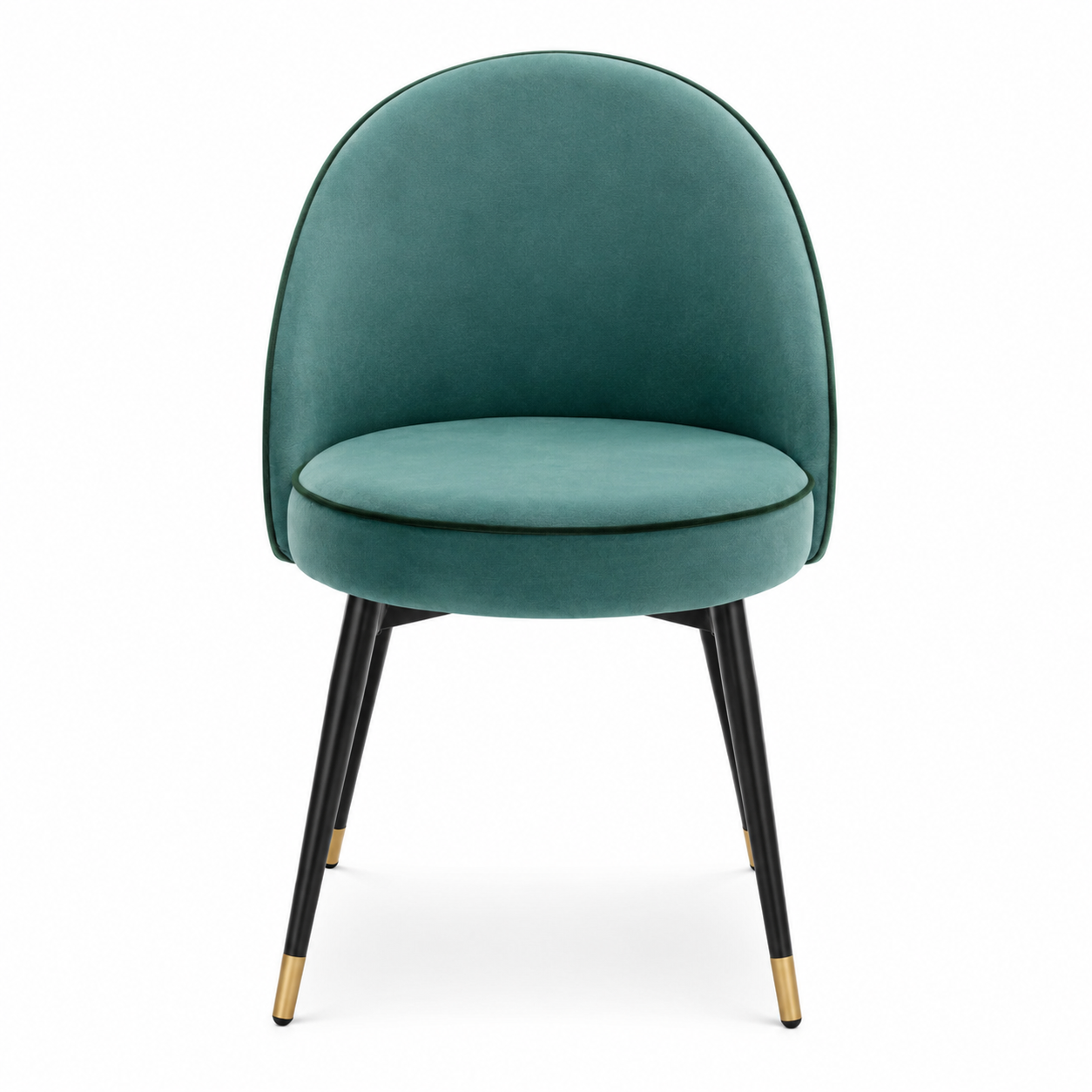 Cooper Dining Chair Pair | Roche Turquoise Velvet