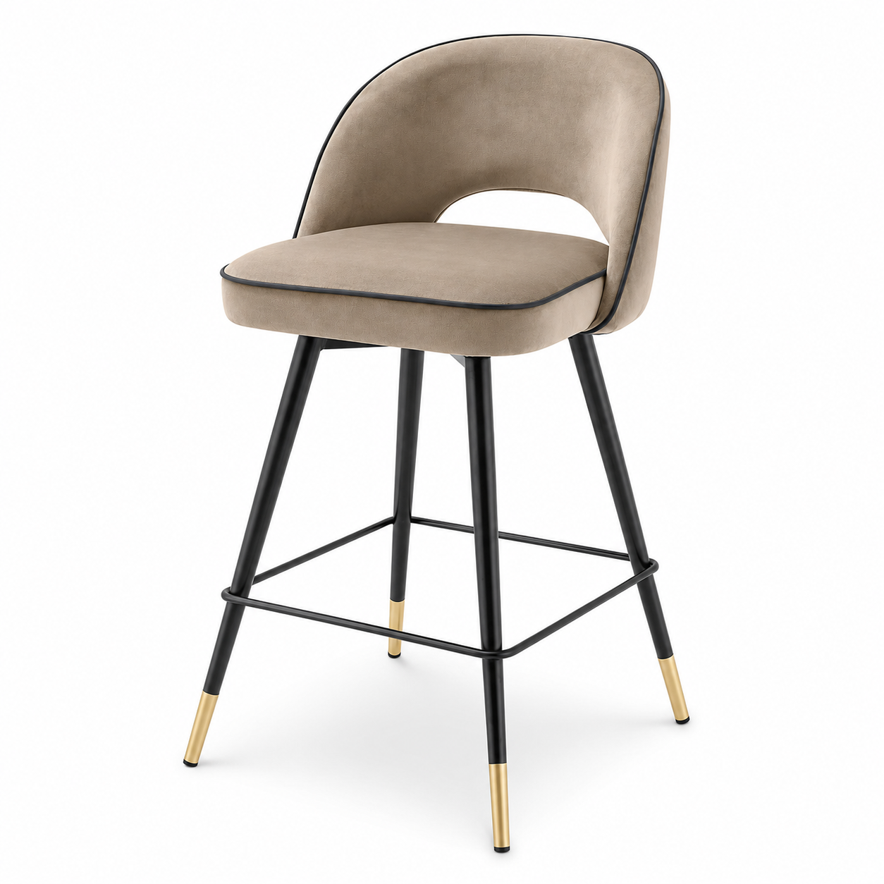 Cliff Counter Stool Pair | Greige
