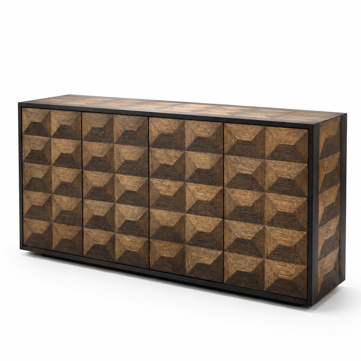 Gregorio Bronze Framed Oak Sideboard