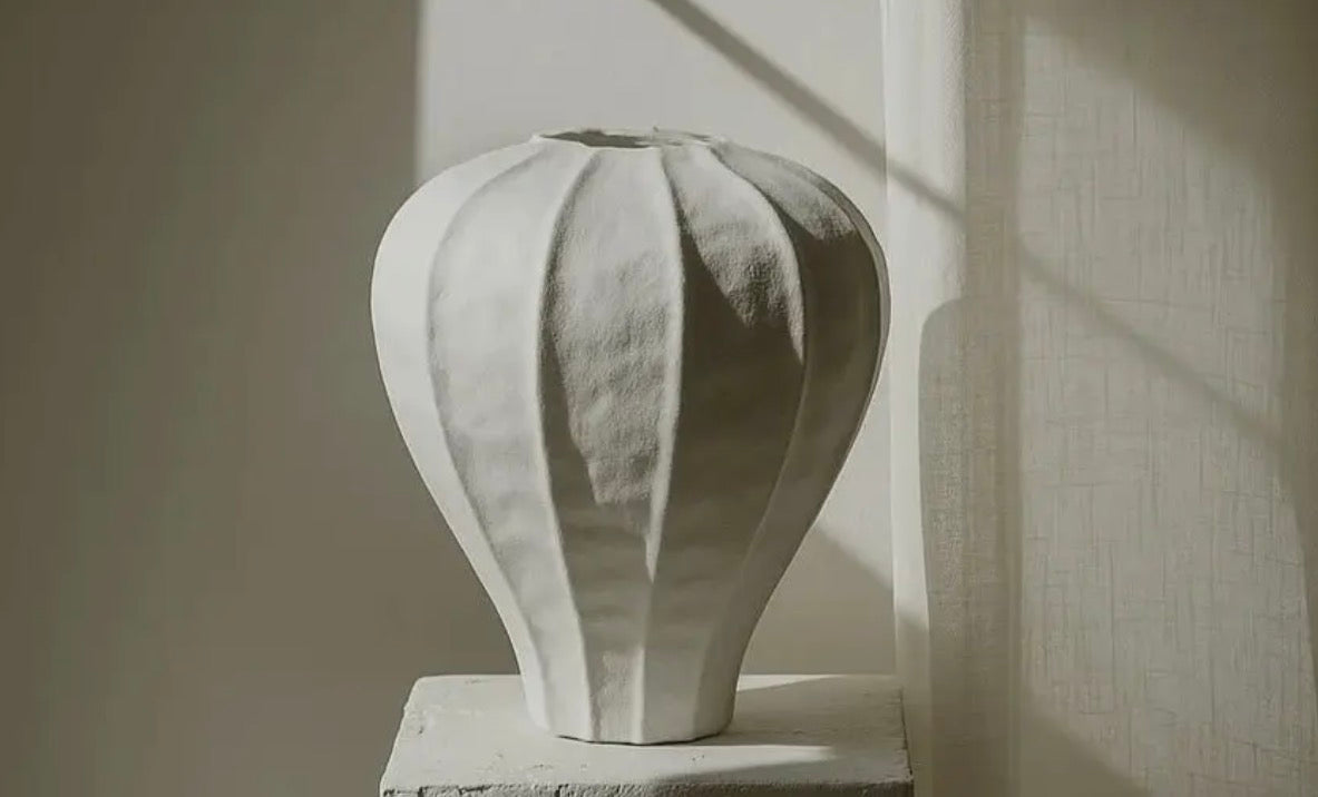 Short Matte Ceramic Vase
