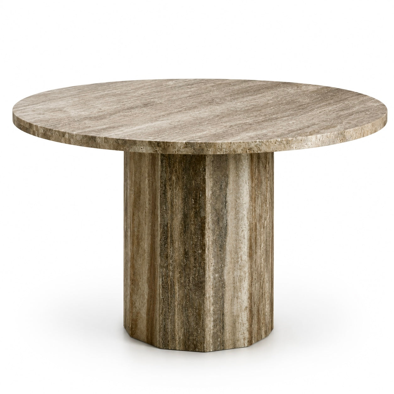 Florence Silver Travertine Dining Table