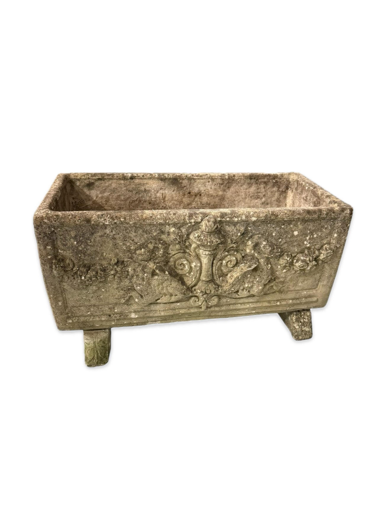 French Neoclassical Style Stone Garden Planter