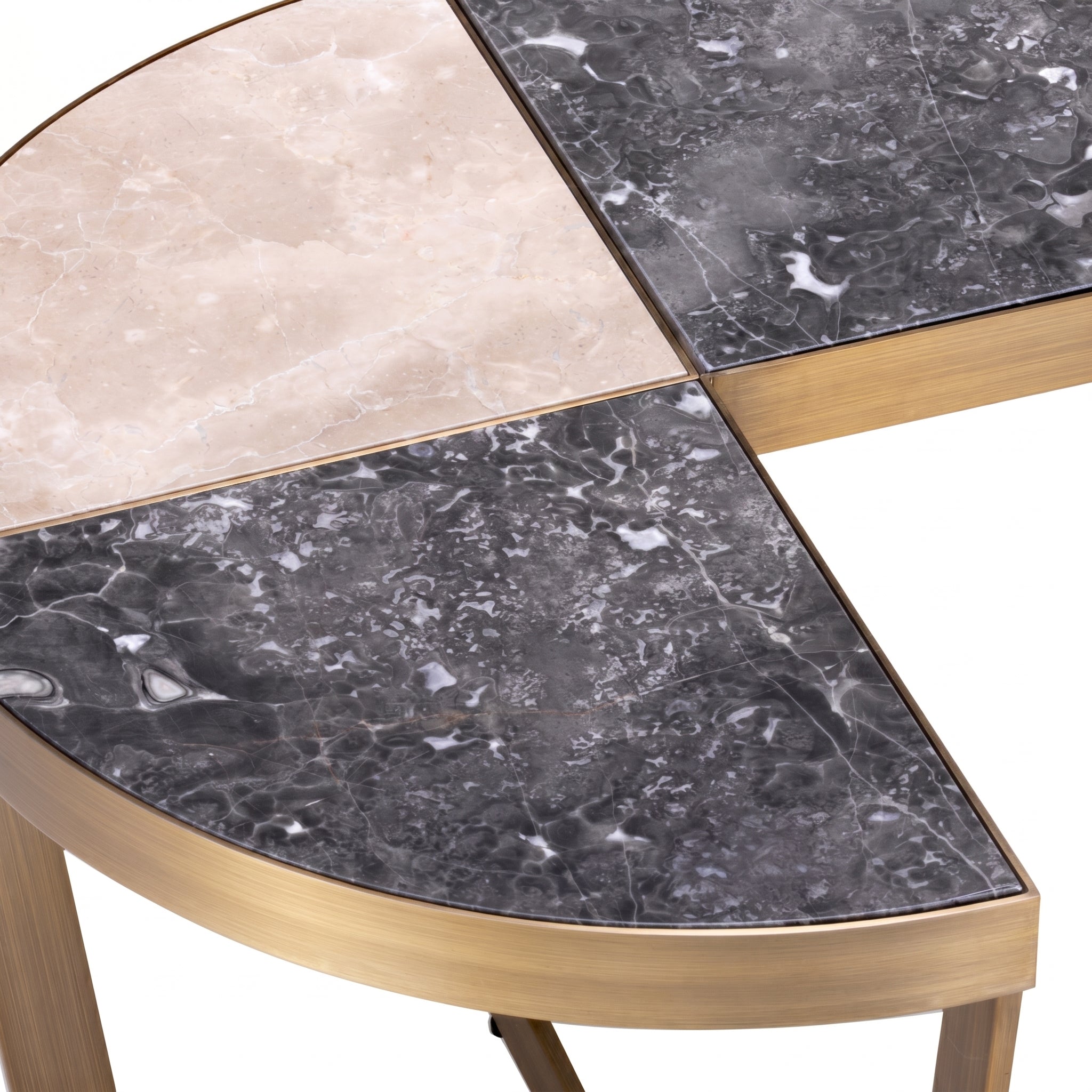 Turino Side Table | Grey Marble