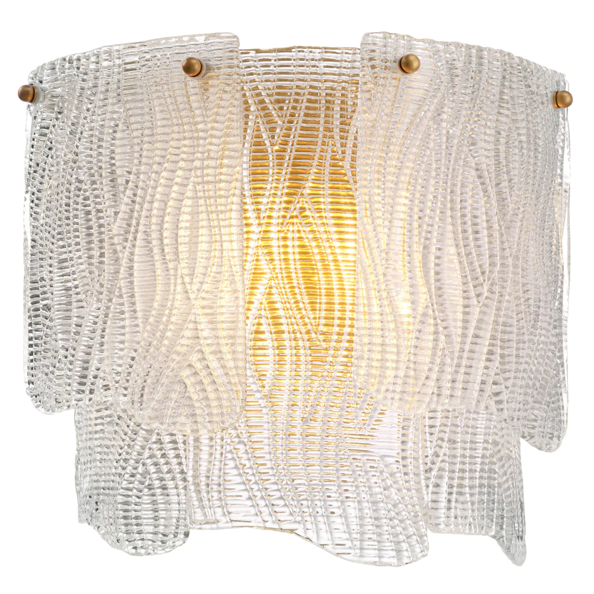 Asinara Sconce | Textured Glass