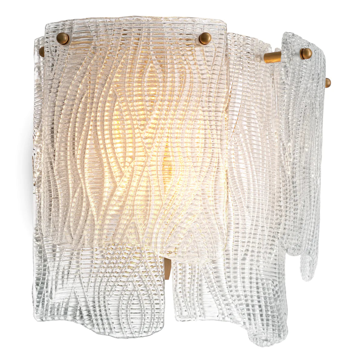 Asinara Sconce | Textured Glass