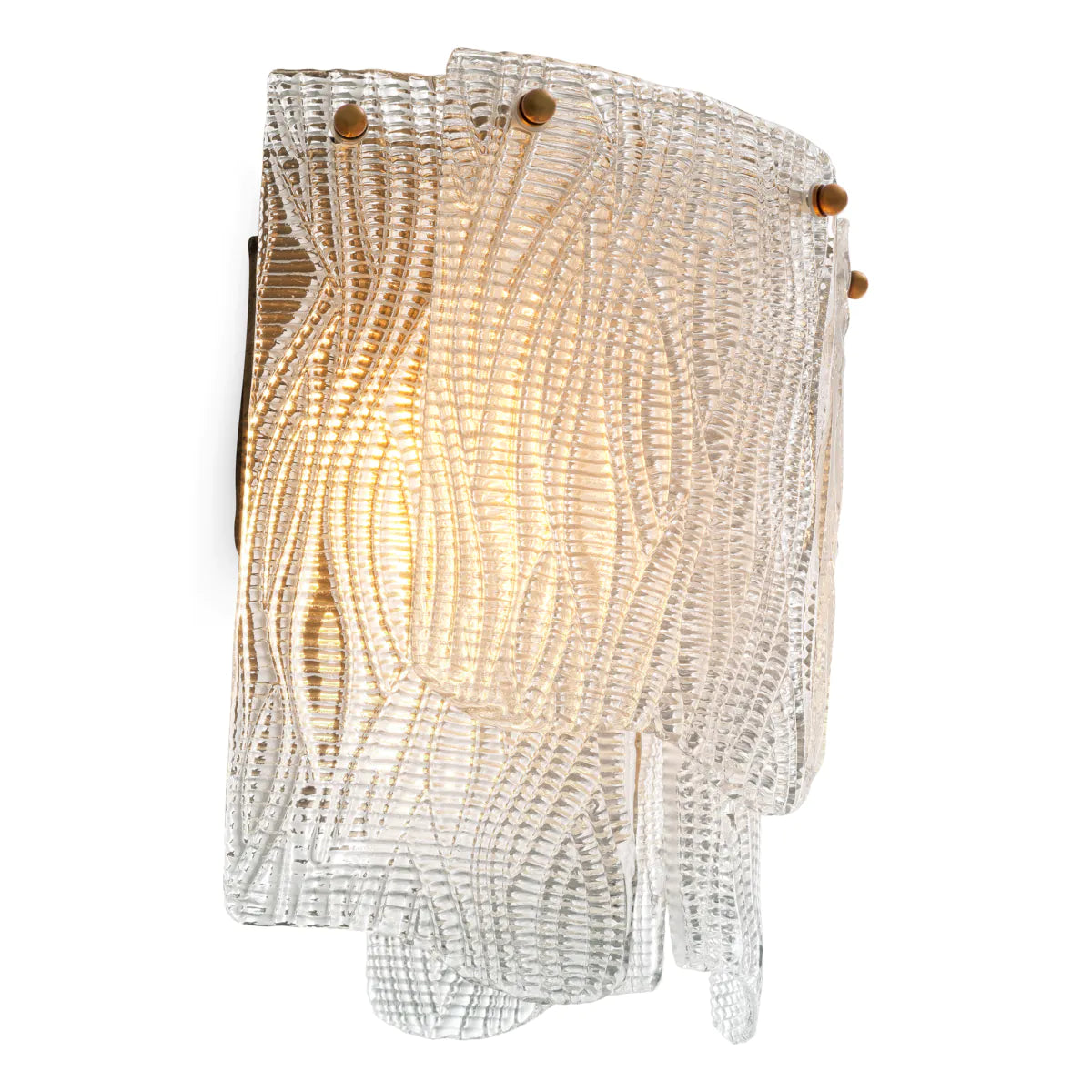 Asinara Sconce | Textured Glass