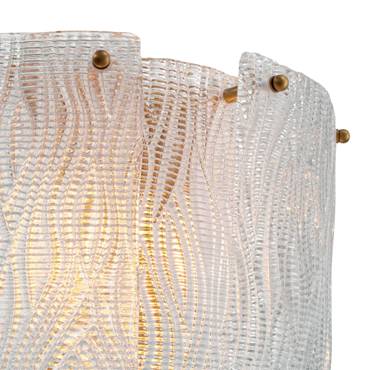 Asinara Sconce | Textured Glass