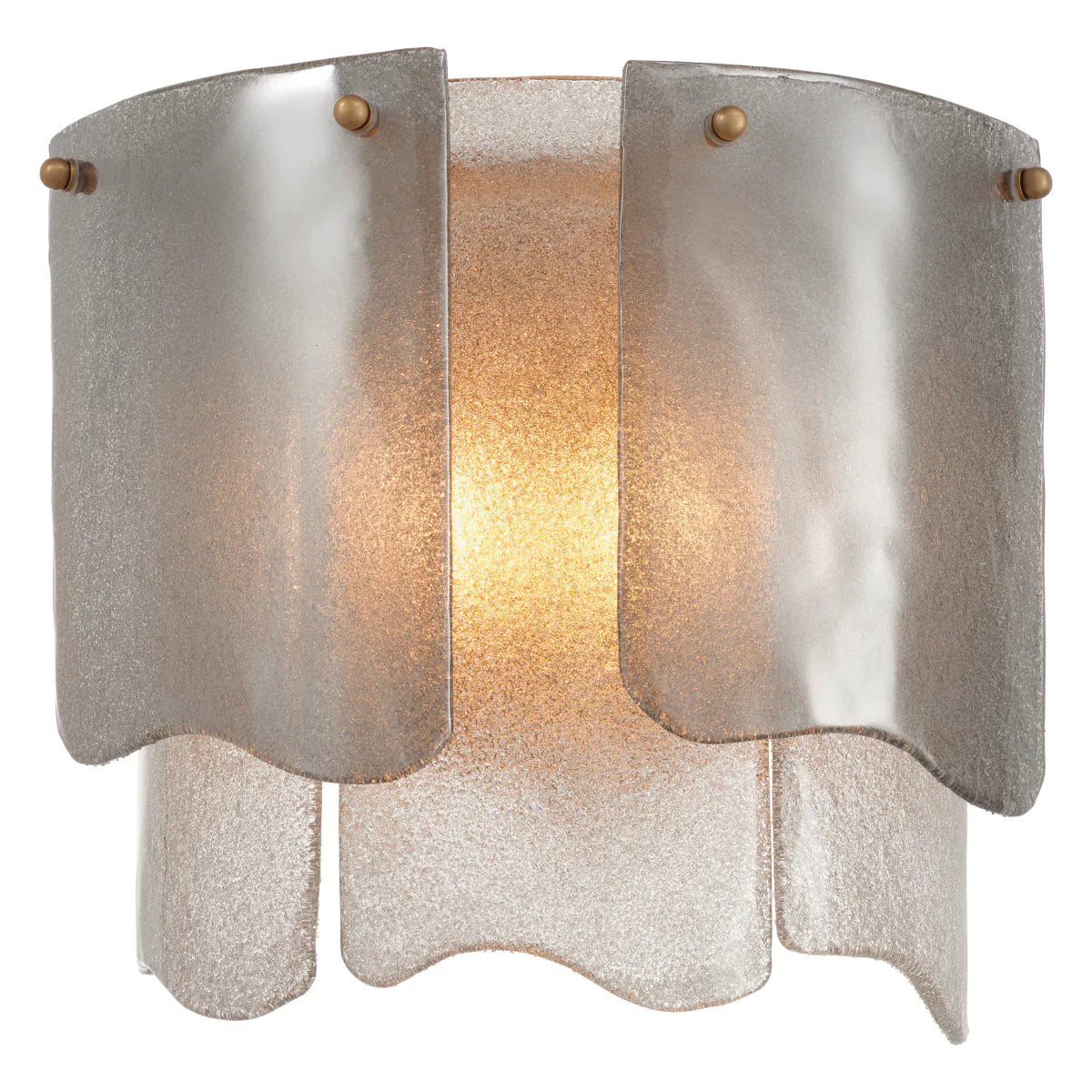 Asinara Sconce | Textured Glass