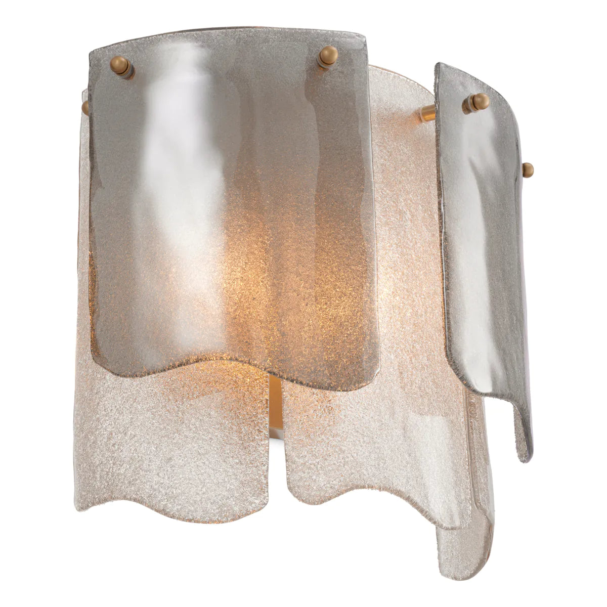 Asinara Sconce | Textured Glass