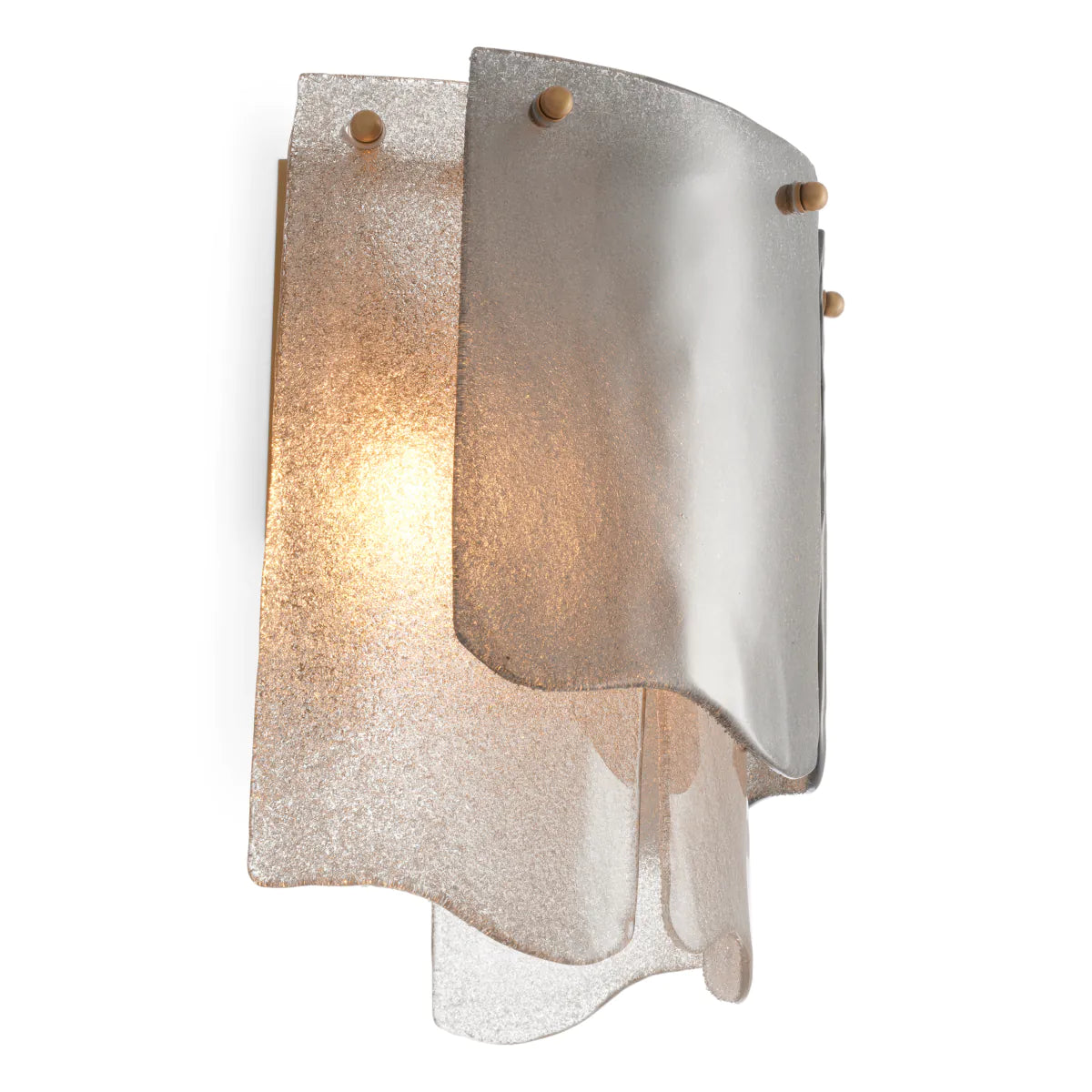 Asinara Sconce | Textured Glass