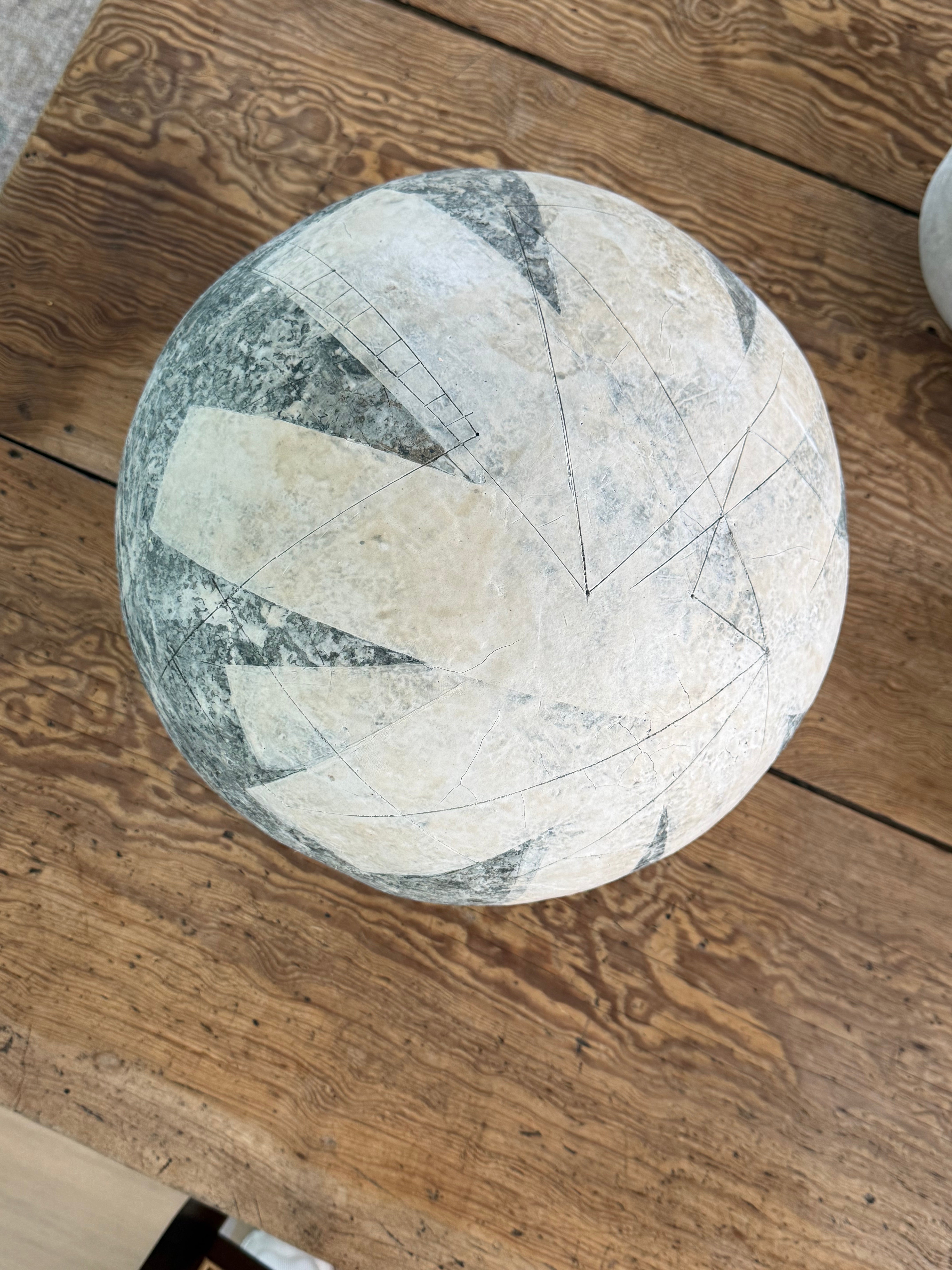 Large Ceramic Sphere by Artist Polina Perl