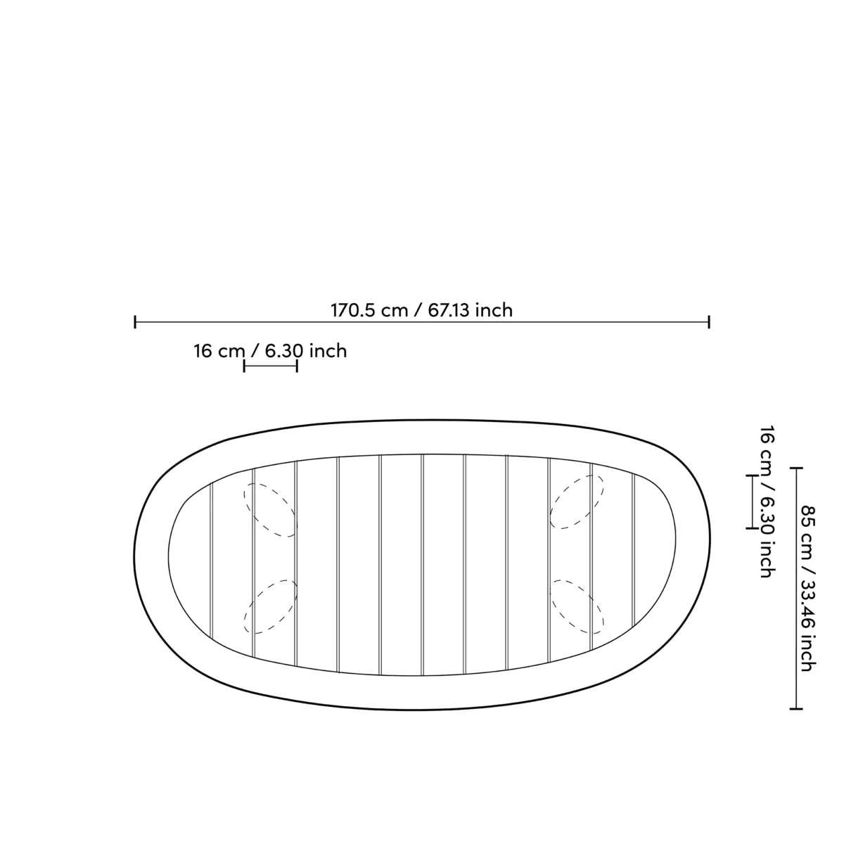 Free Form Outdoor Coffee Table