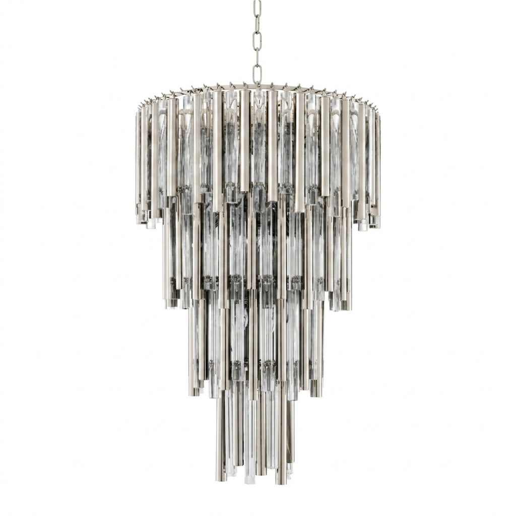 Gigi Nickel Chandelier | Large