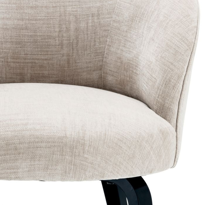 Vichy Curved Back Dining Chair | Beige