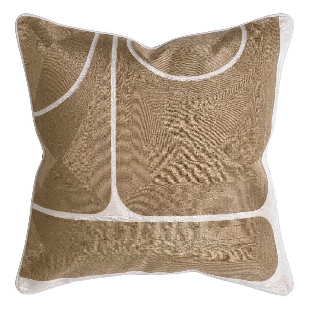 Sabrosa Beige & White Pillow
