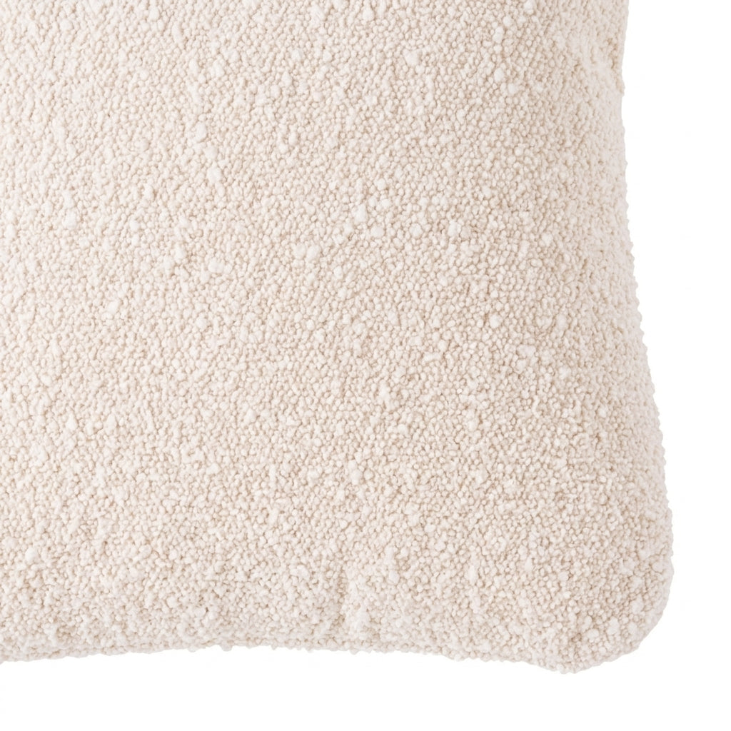 Cream Bouclé Pillow | Large