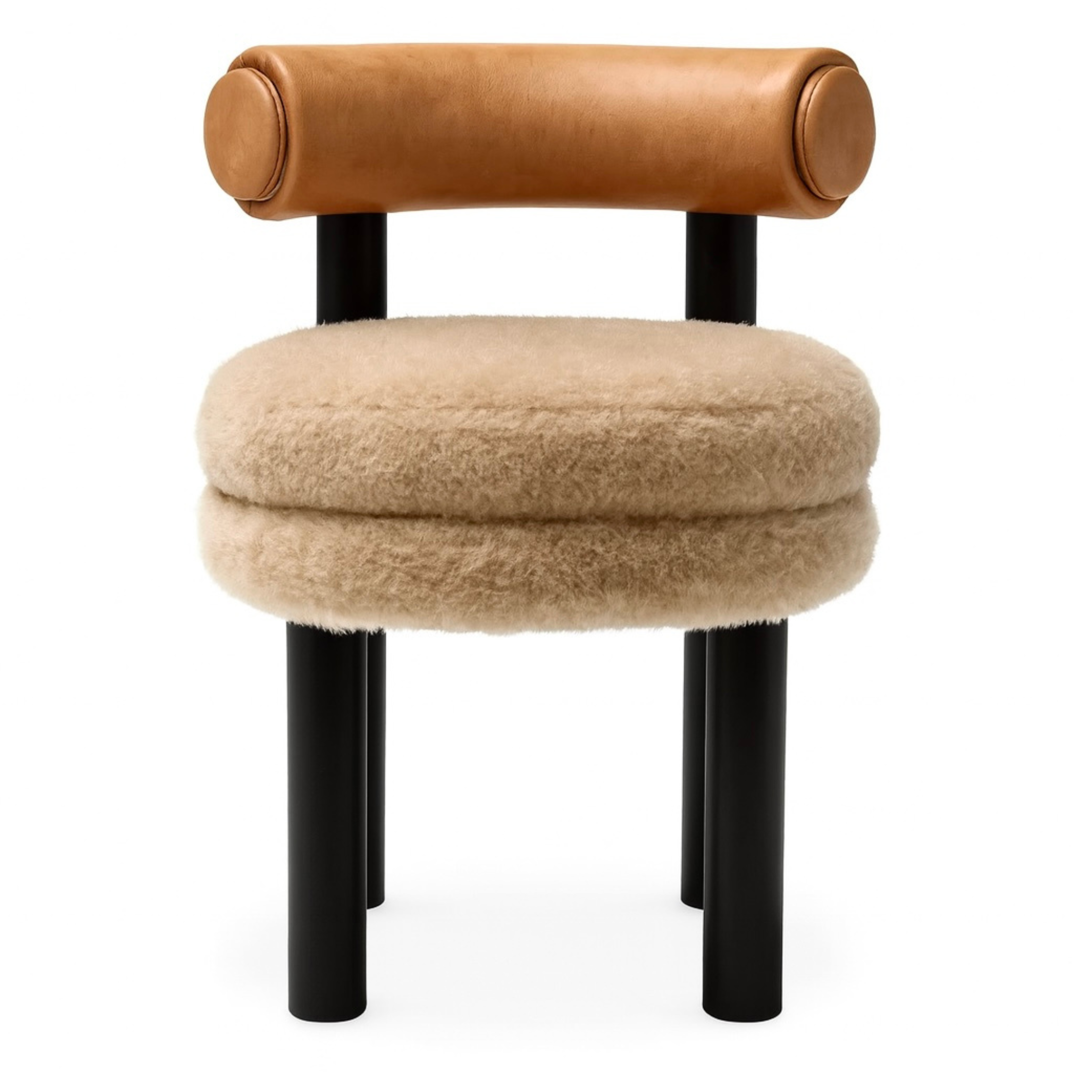 Zöey Dining Chair | Leather & Shearling
