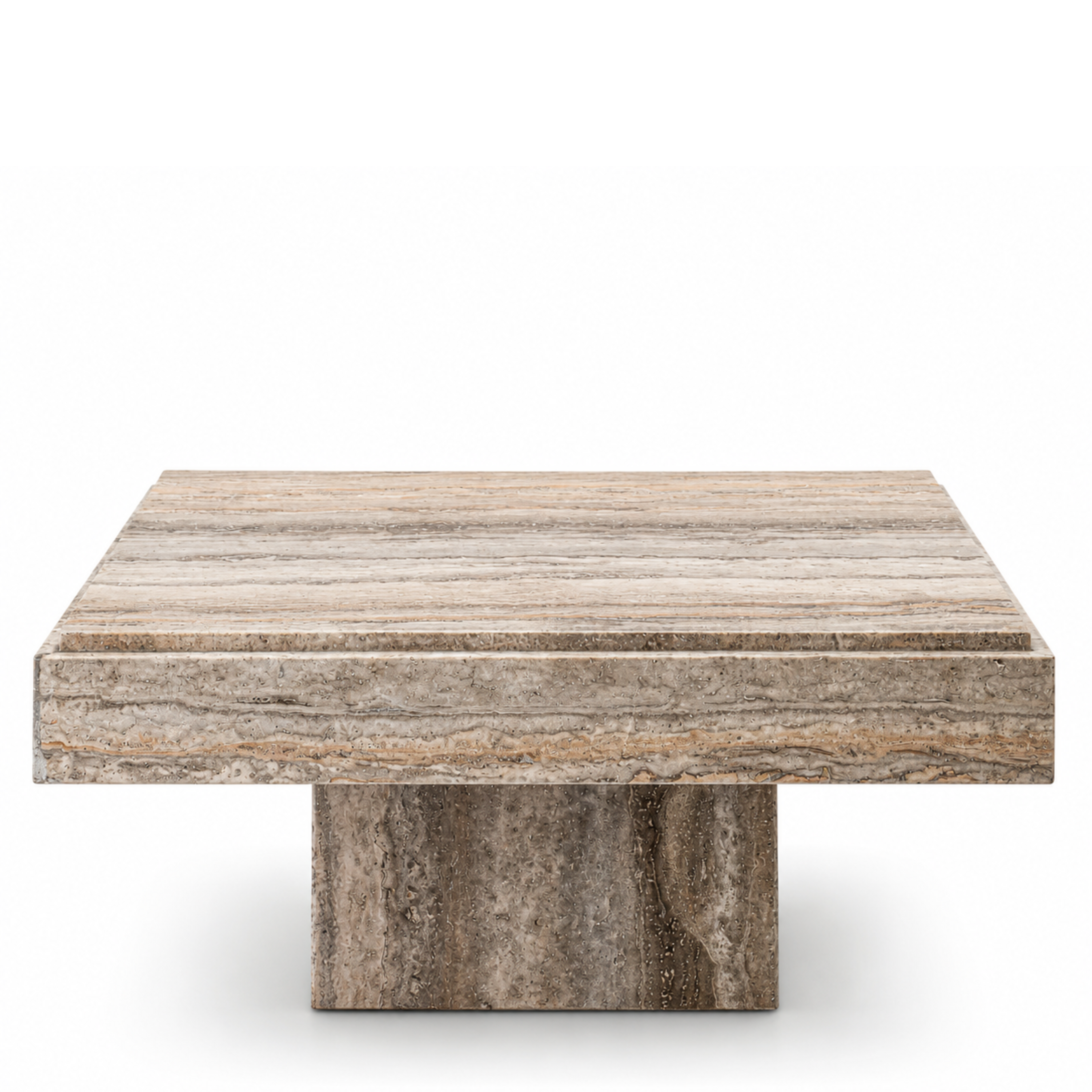 Sartoria Coffee Table | Silver Travertine