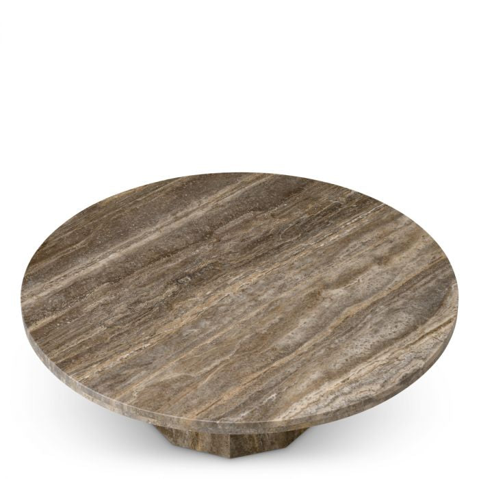 Florence Titanium Travertine Coffee Table