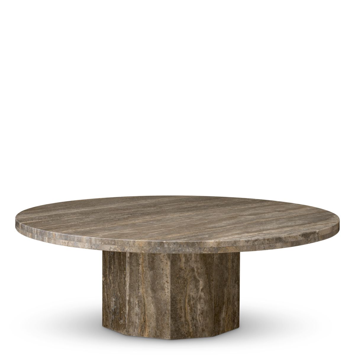 Florence Titanium Travertine Coffee Table