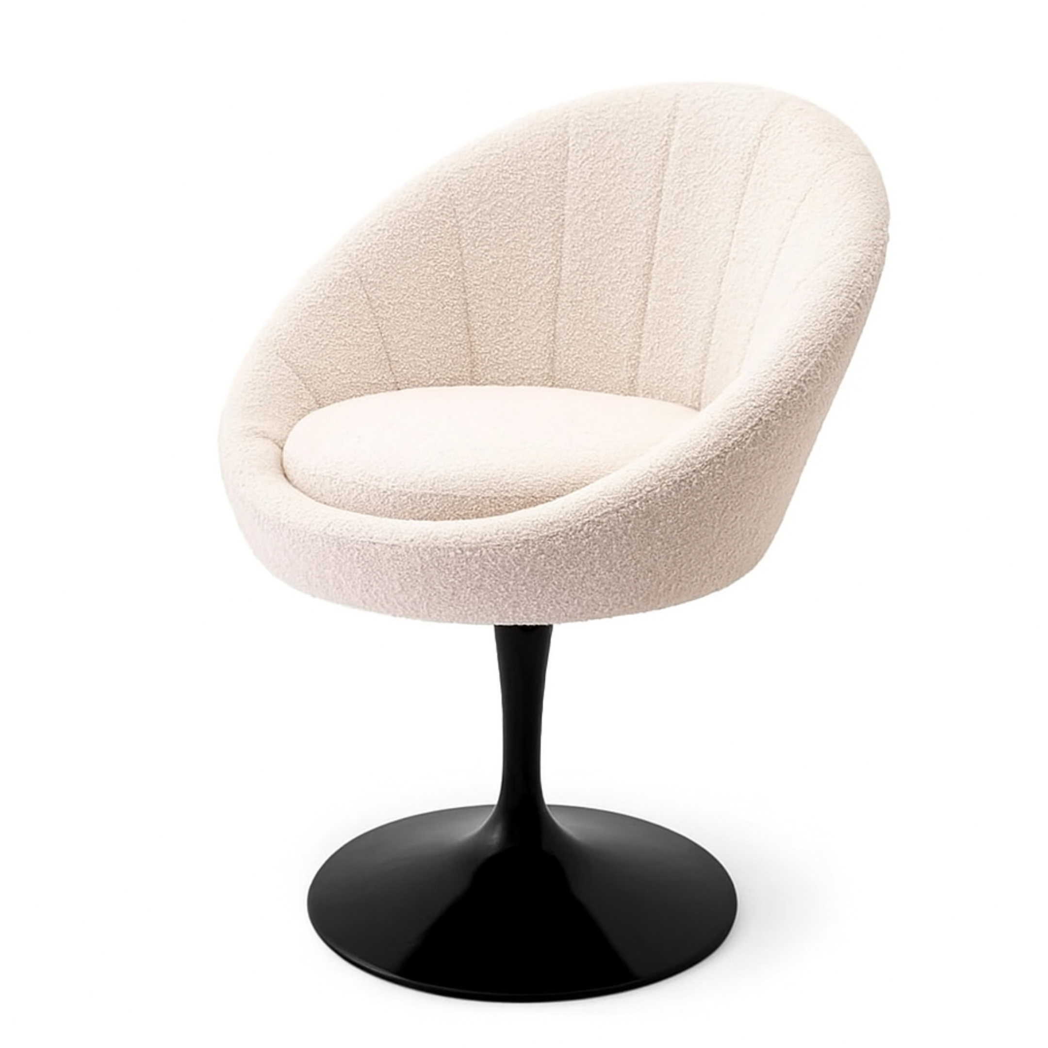Tulip Dining Chair | Ivory Boucle