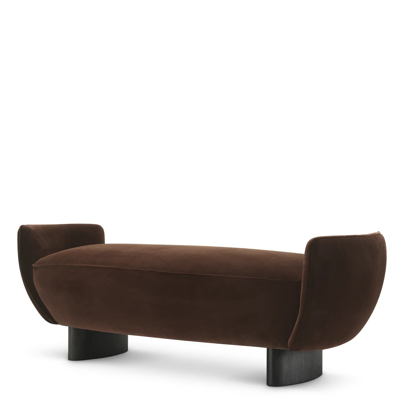 Stirling Brown Velvet Bench