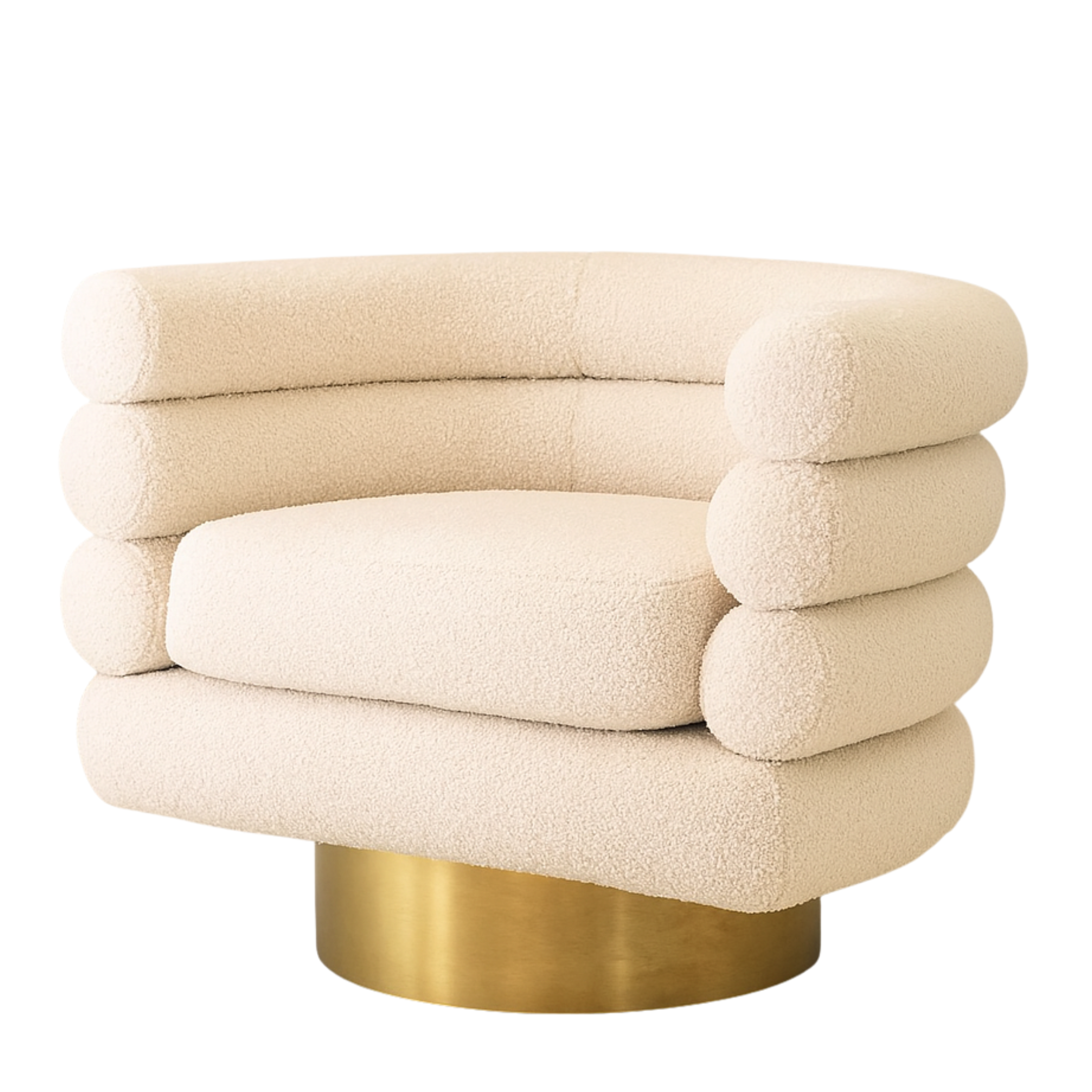 Maguire Swivel Chair | Bouclé