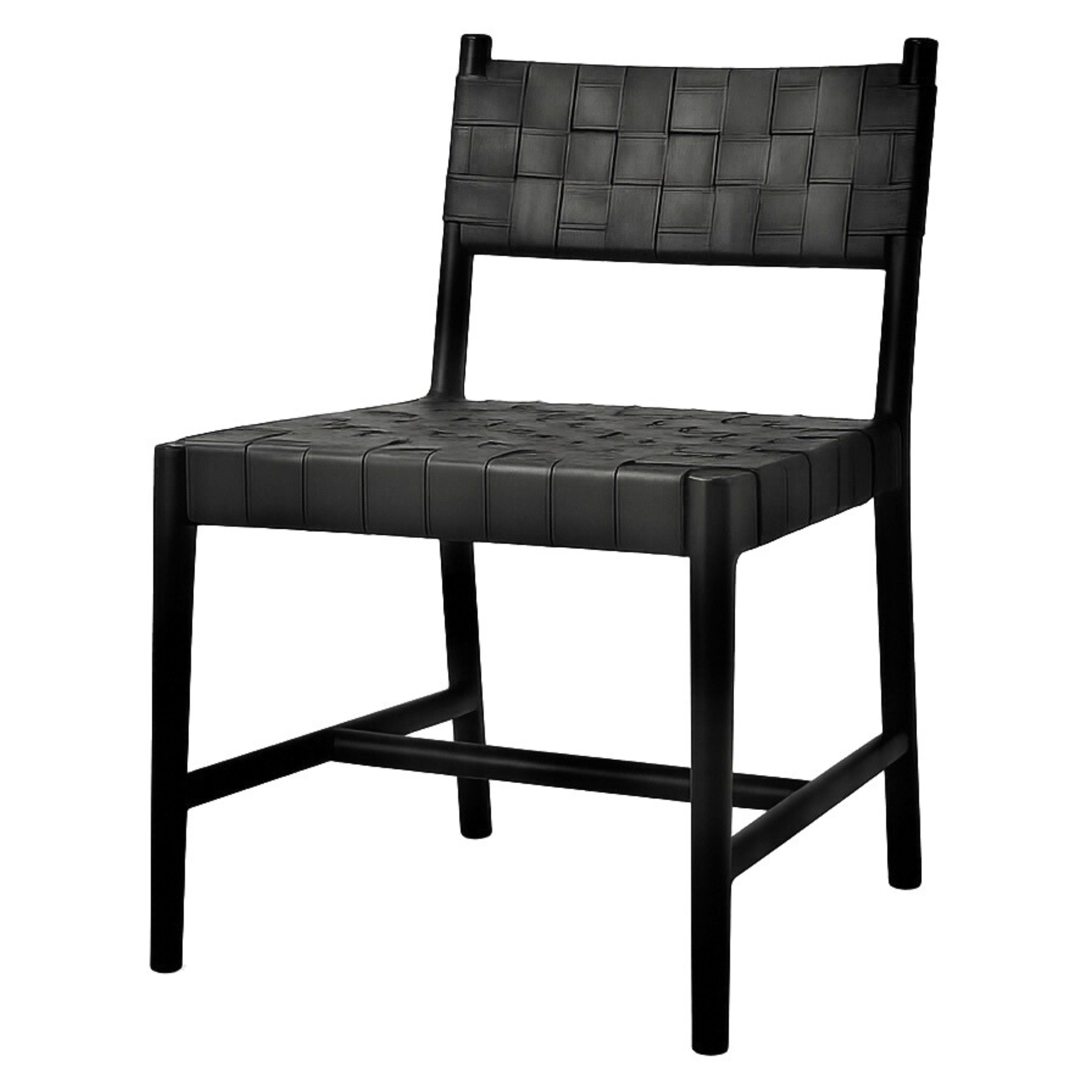 Tiberio Leather Dining Chair | Armless