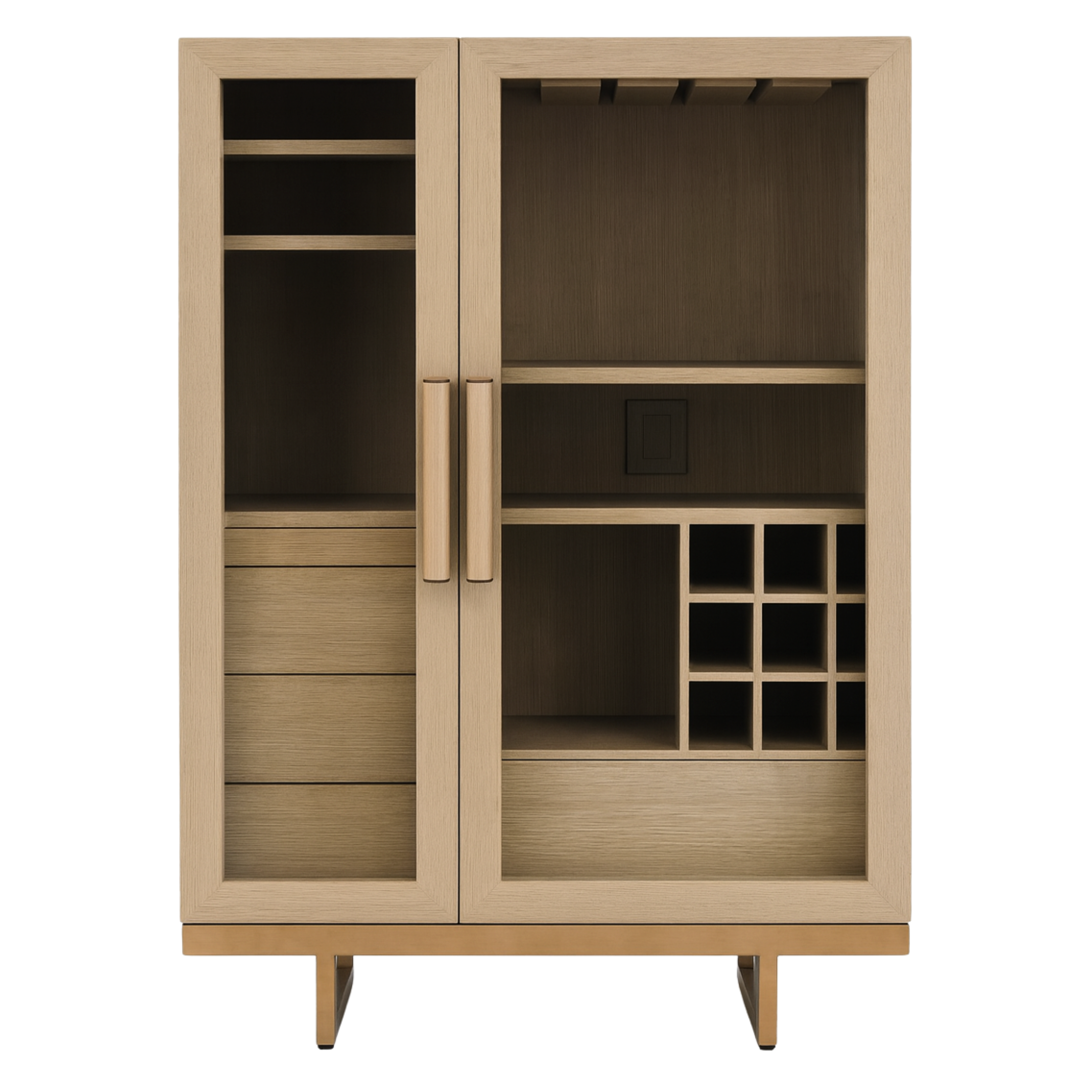 Camden Bar Cabinet | Washed Oak