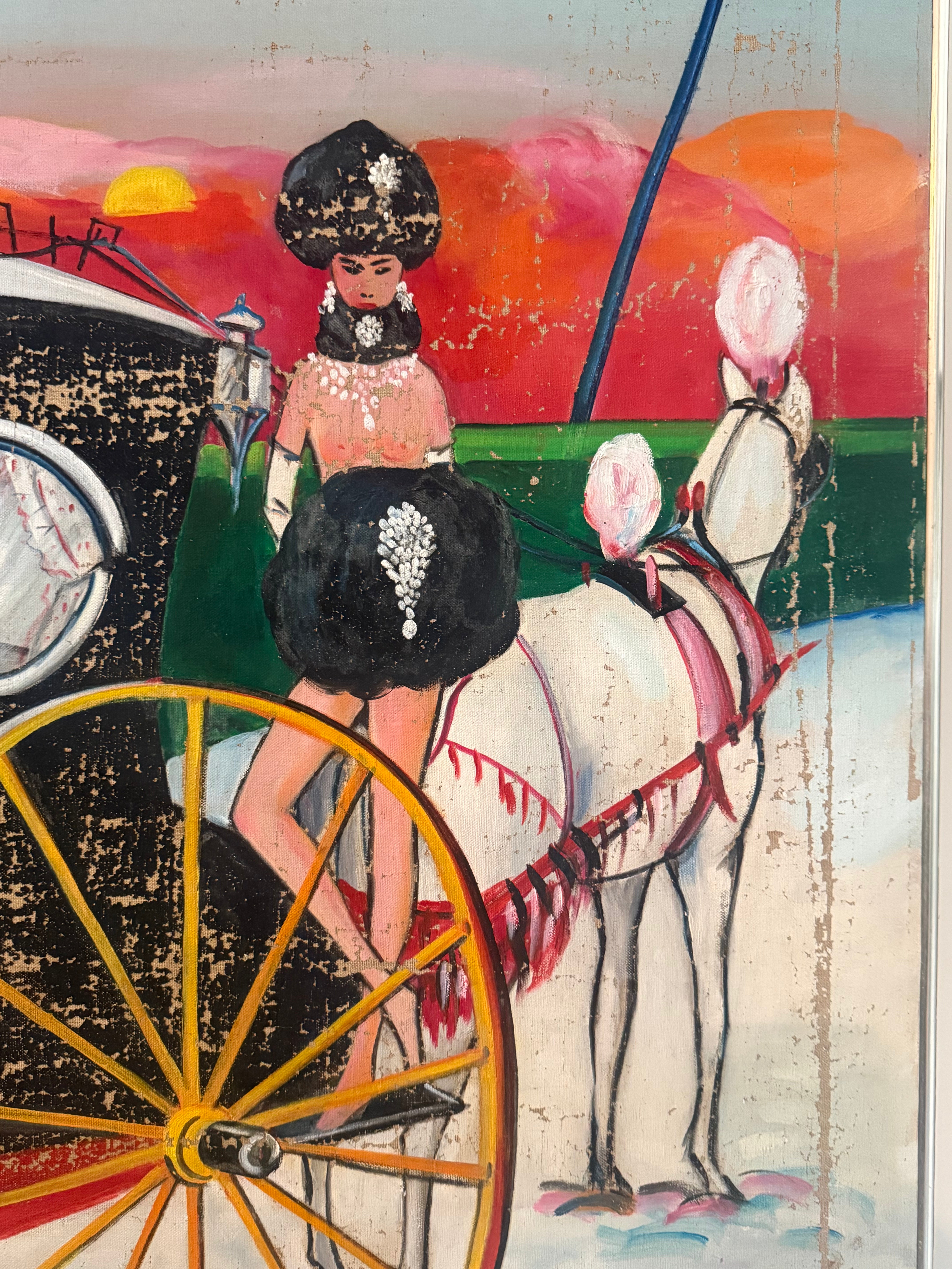 I’m Here for the Season, 1974 (oil on canvas)