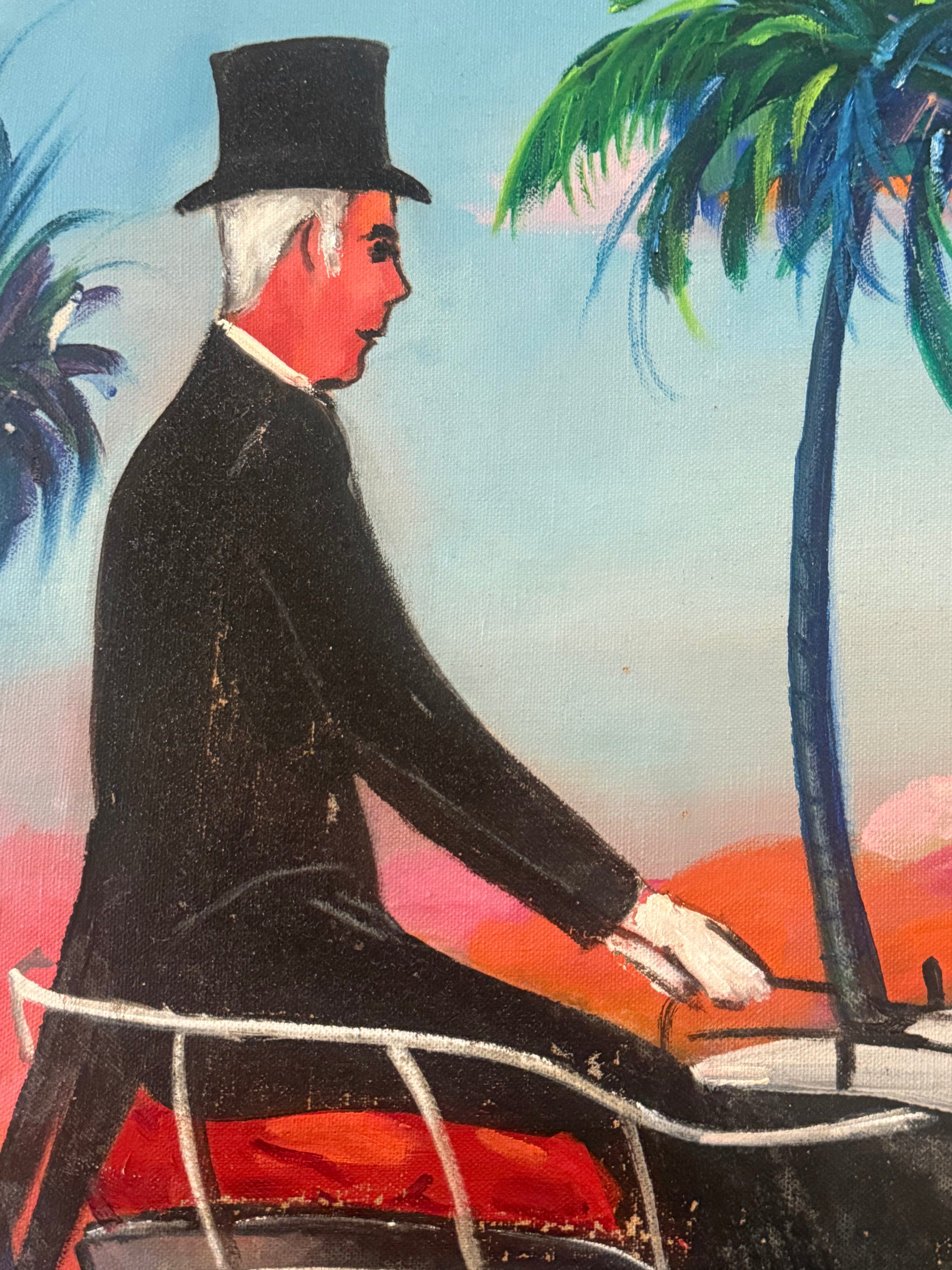 I’m Here for the Season, 1974 (oil on canvas)