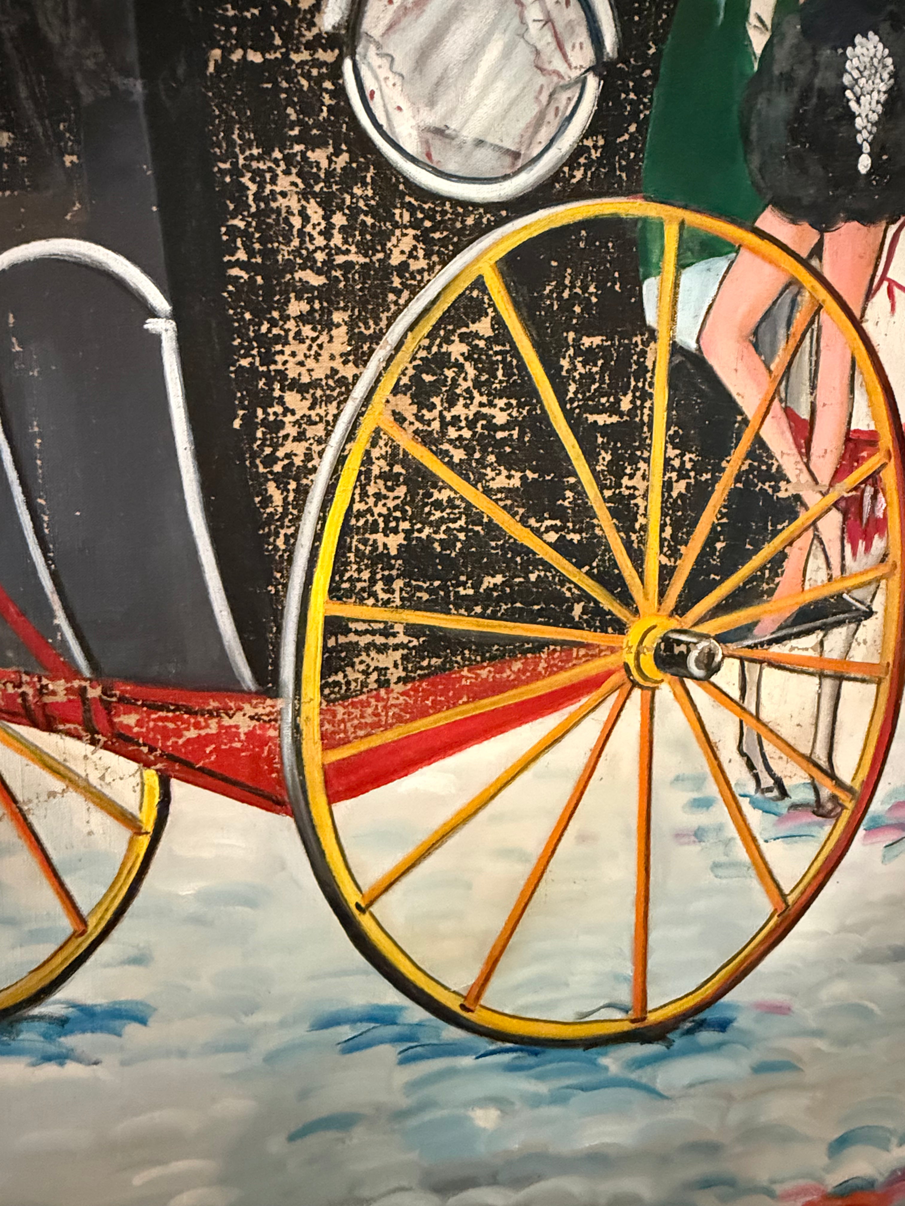 I’m Here for the Season, 1974 (oil on canvas)
