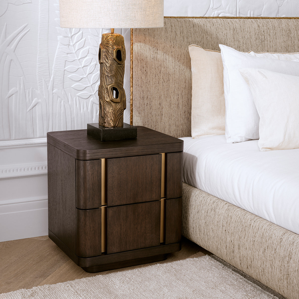 Modesto Small Mocha Oak Nightstand