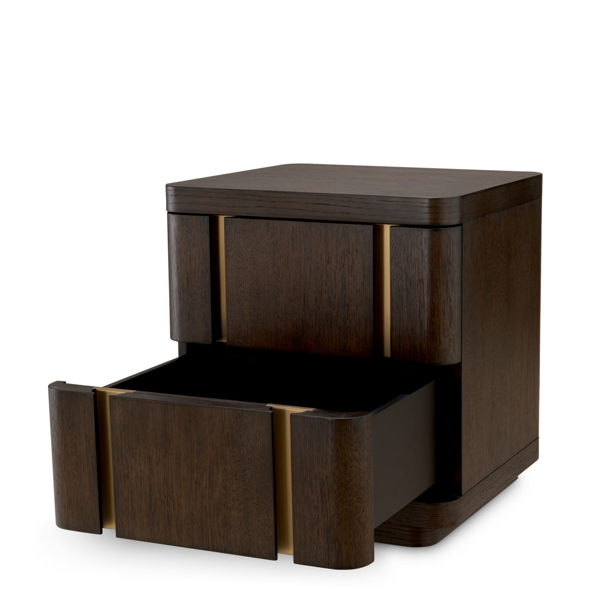 Modesto Small Mocha Oak Nightstand