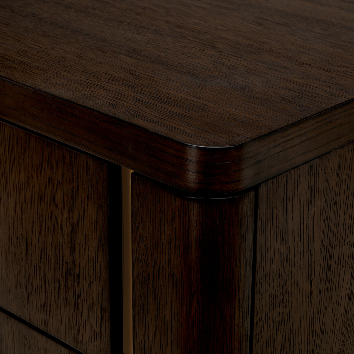 Modesto Small Mocha Oak Nightstand
