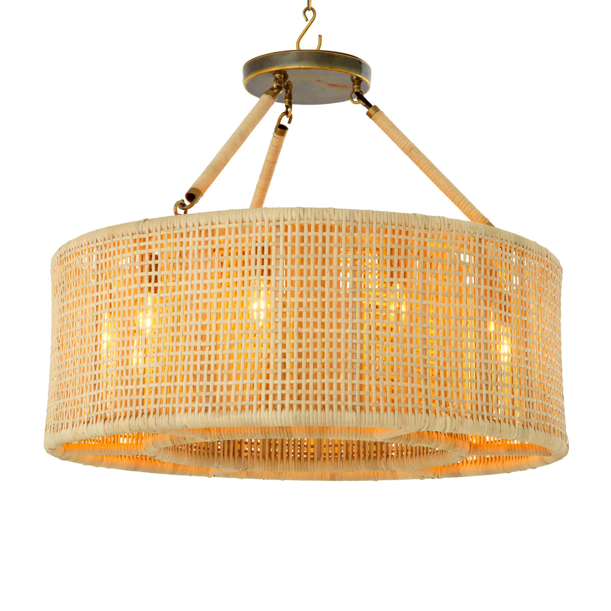 Bernardi Natural Rattan Chandelier