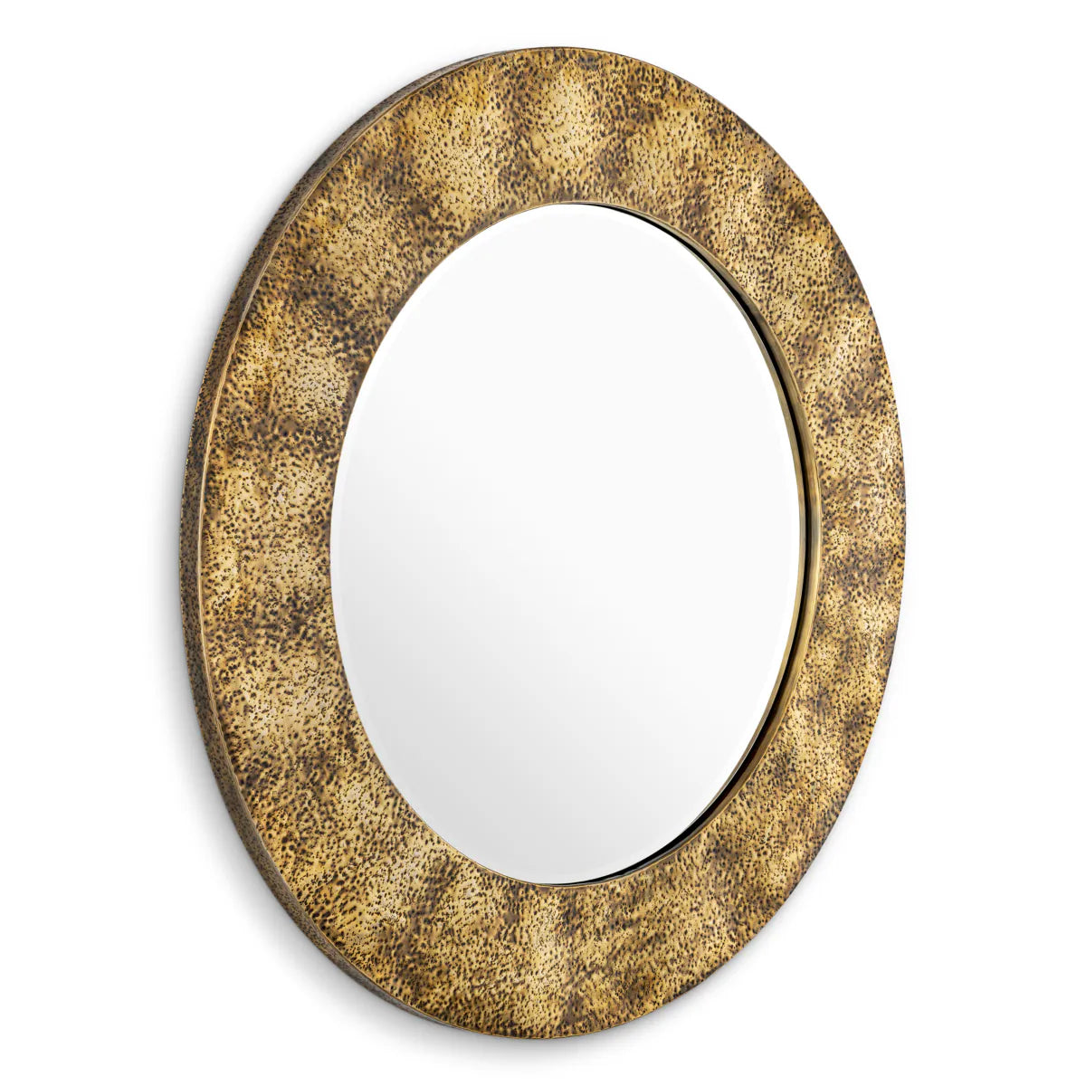 Ronin Hammered Brass Mirror
