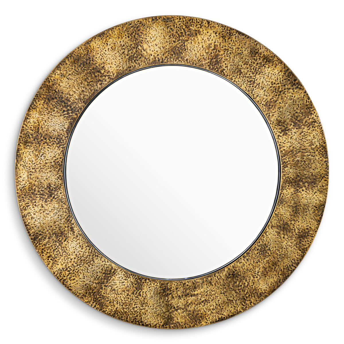 Ronin Hammered Brass Mirror