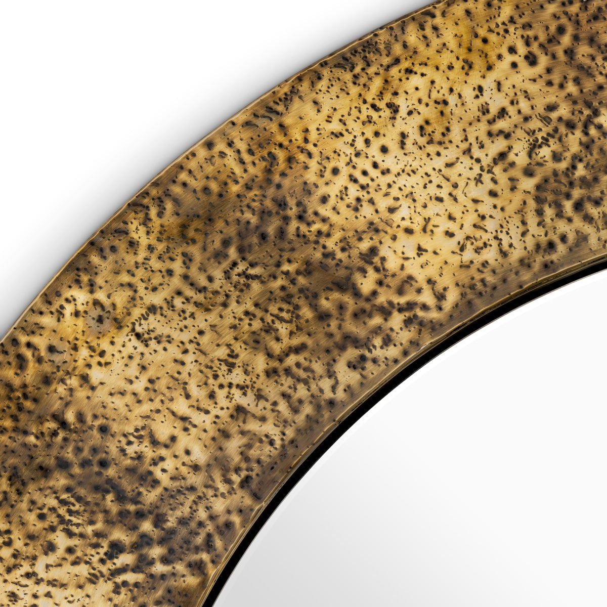 Ronin Hammered Brass Mirror