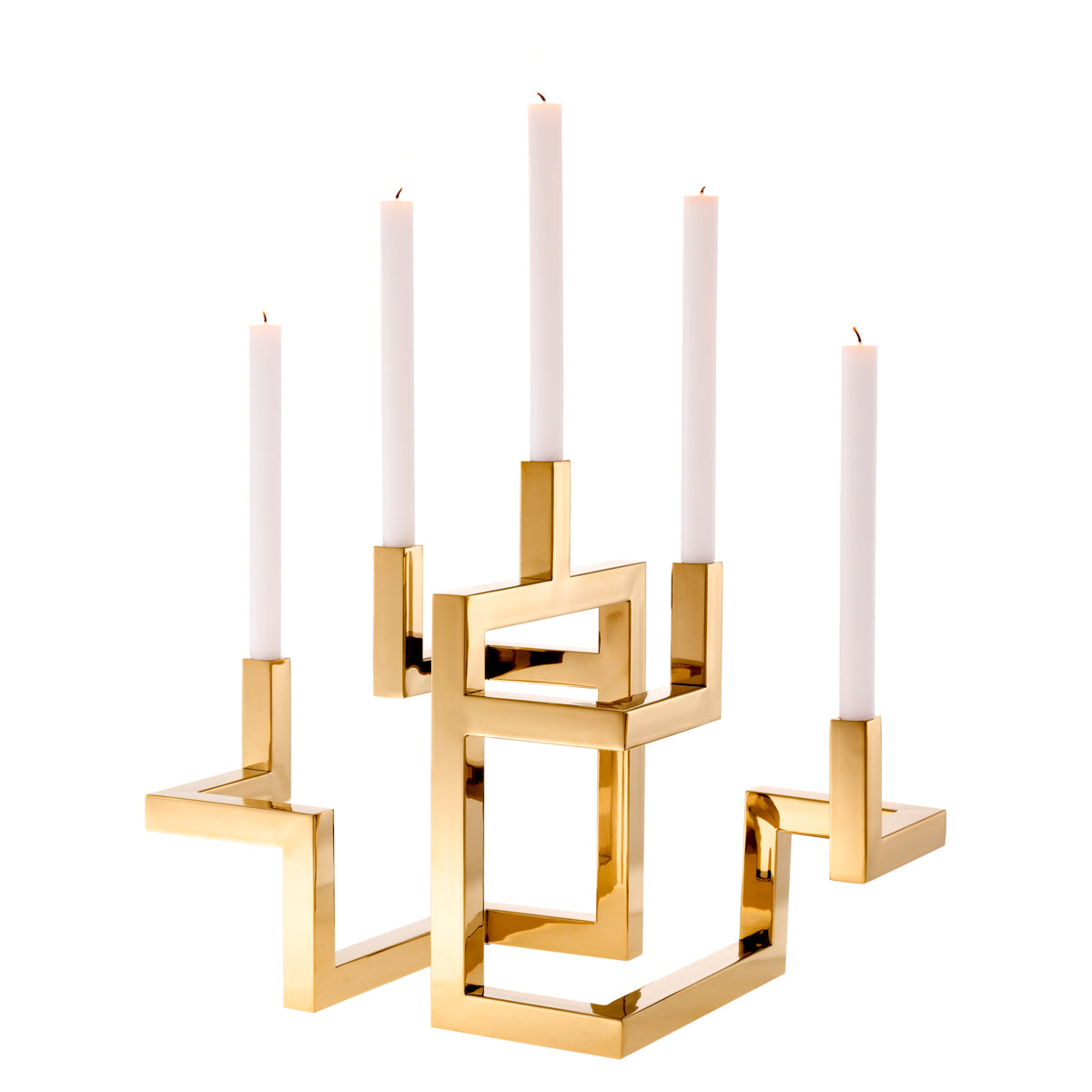 Skyline Candle Holder | Polished Brass