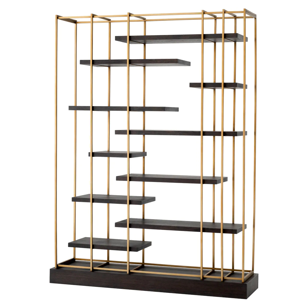 Ward Brass & Oak Bookshelf