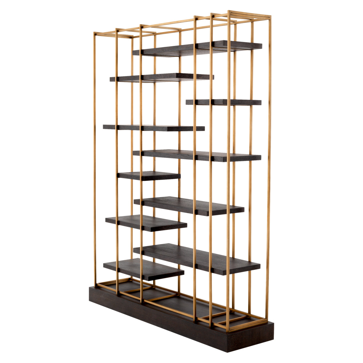 Ward Brass & Oak Bookshelf