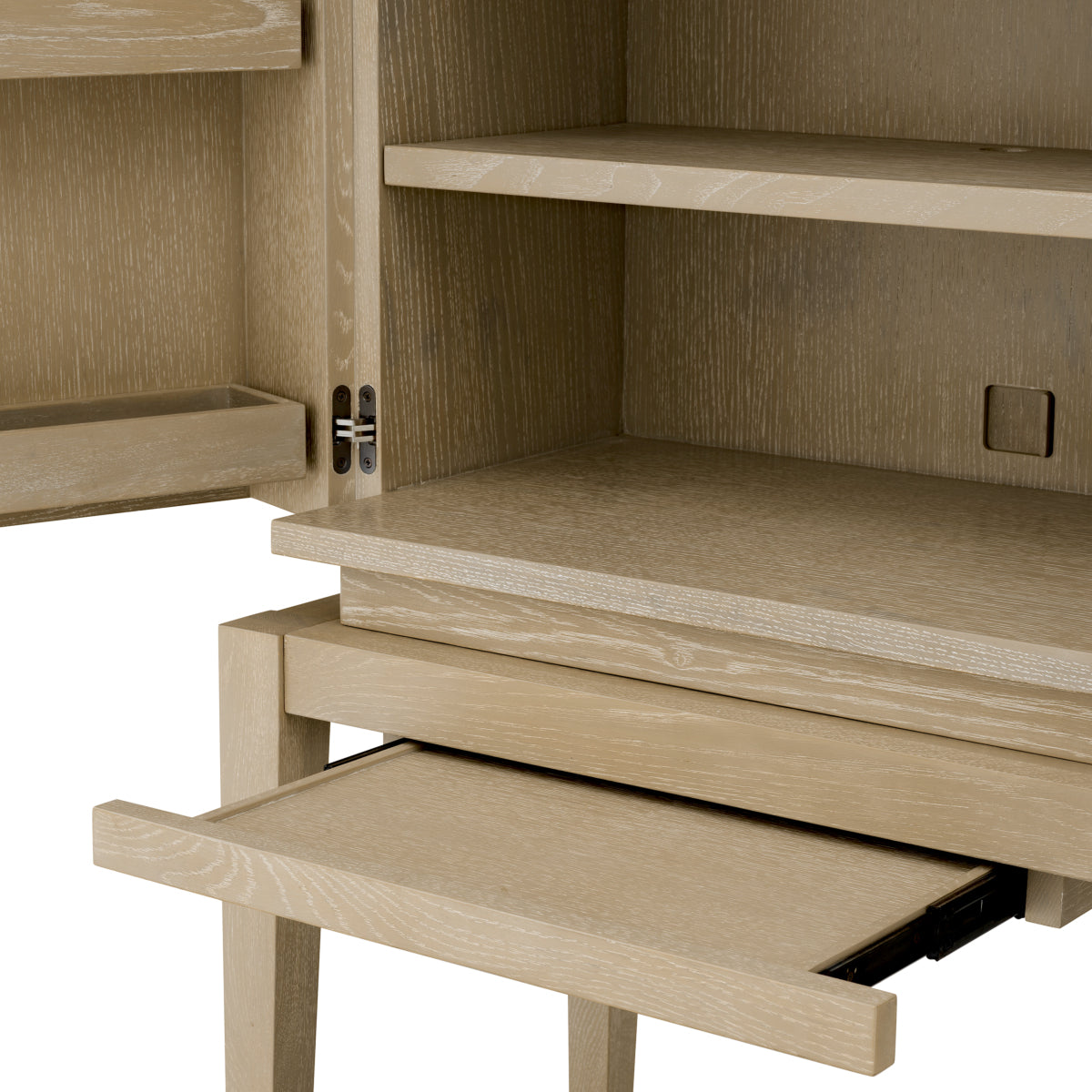 Borchard Bar Cabinet | Washed Oak