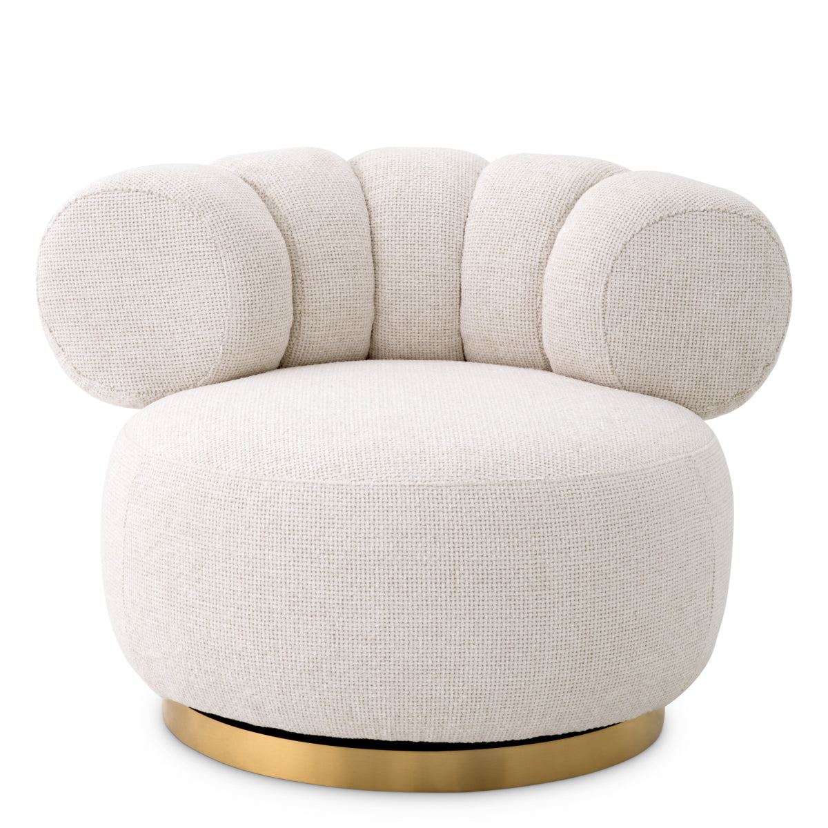 Phedra Swivel Chair | White
