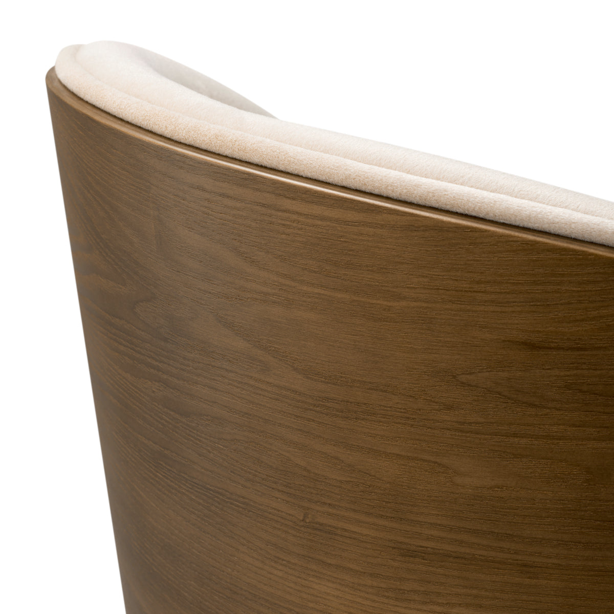 Camerota Bar Stool | Walnut & Beige