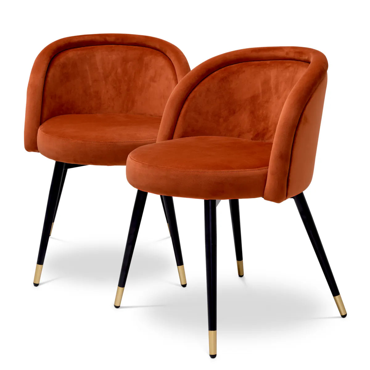 Chloé Dining Chair set of 2 | Savona orange